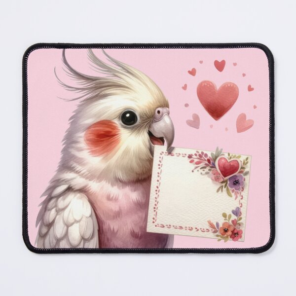 Item preview, Cockatoo with transparent background valentine card designed and sold by miwlalita.