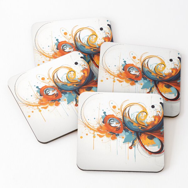 Item preview, A colorful swirls and splashes designed and sold by johndesign88.