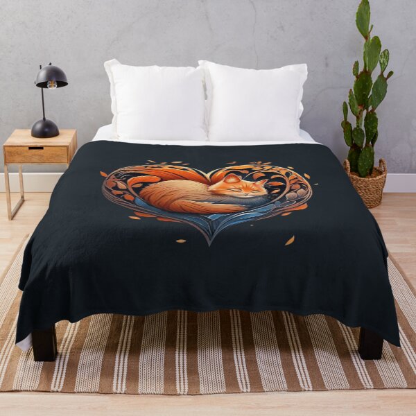 Item preview, Curled up in heart shape Valentine's Day cat designed and sold by BlueGoldArt.