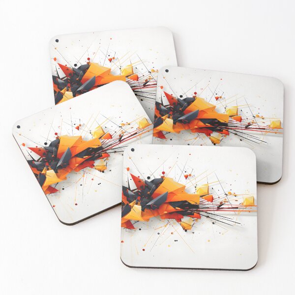 Item preview, A colorful explosion of triangles designed and sold by johndesign88.