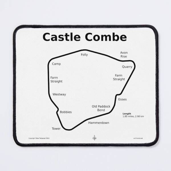 Item preview, Castle Combe Circuit, with Corner Names designed and sold by ukCircuits.net.