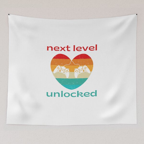 Item preview, Next Level Unlocked Gamer Heart designed and sold by aipolohu.