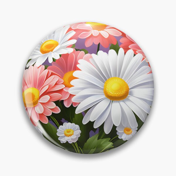 Item preview, Painting of White and Orange Daisy Flowers designed and sold by Petalandfur.