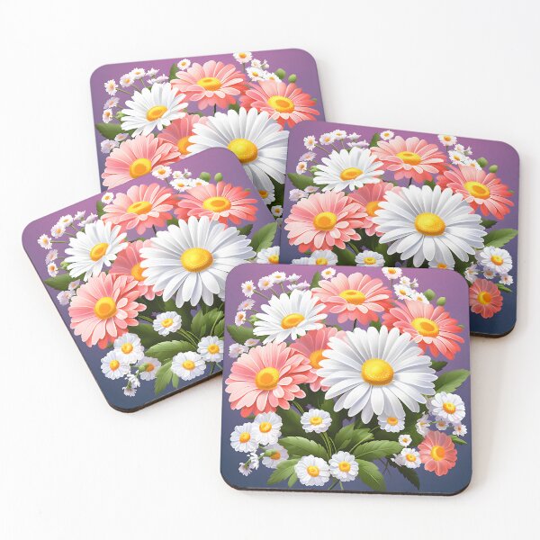 Item preview, Painting of White and Orange Daisy Flowers designed and sold by Petalandfur.