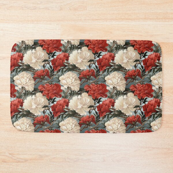 Item preview, Carnation Tile 029 - Ruffled Rainbows in Floral Clusters designed and sold by TheBrainArt.