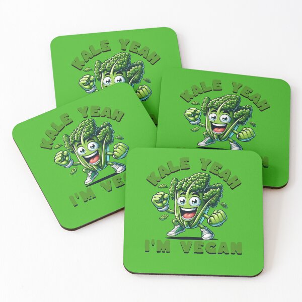 Item preview, Kale Yeah I'm Vegan Food Pun designed and sold by TwistedRabbit12.