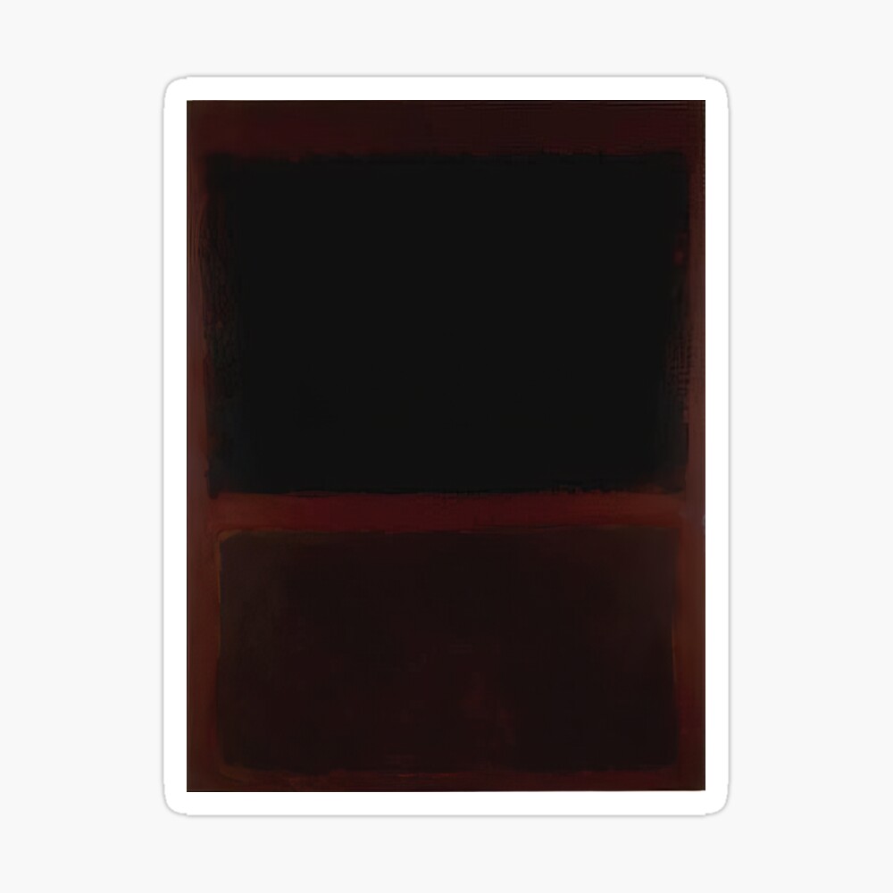 Mark Rothko - Black on Dark Sienna on Purple - 1960 Poster