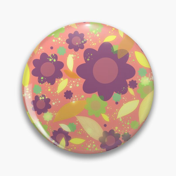 Item preview, Seamless colorful floral motif |  flower and leaves pattern designed and sold by DrStickerManiac.