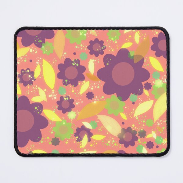 Item preview, Seamless colorful floral motif |  flower and leaves pattern designed and sold by DrStickerManiac.