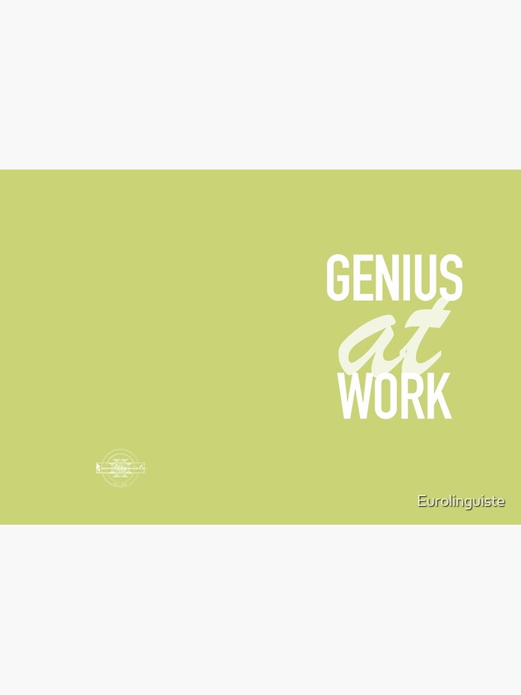 Thumbnail 3 of 3, Journal, Genius at Work Green designed and sold by Eurolinguiste.