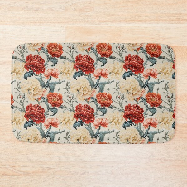 Item preview, Carnation Tile 030 - Ruffled Rainbows in Floral Clusters designed and sold by TheBrainArt.