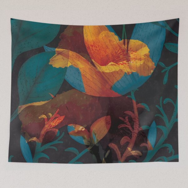 Item preview, Leaves in the Night Bloom designed and sold by kidizajn.