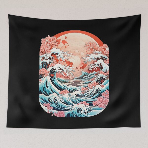 Item preview, Seigaiha Surge designed and sold by MiduImages.