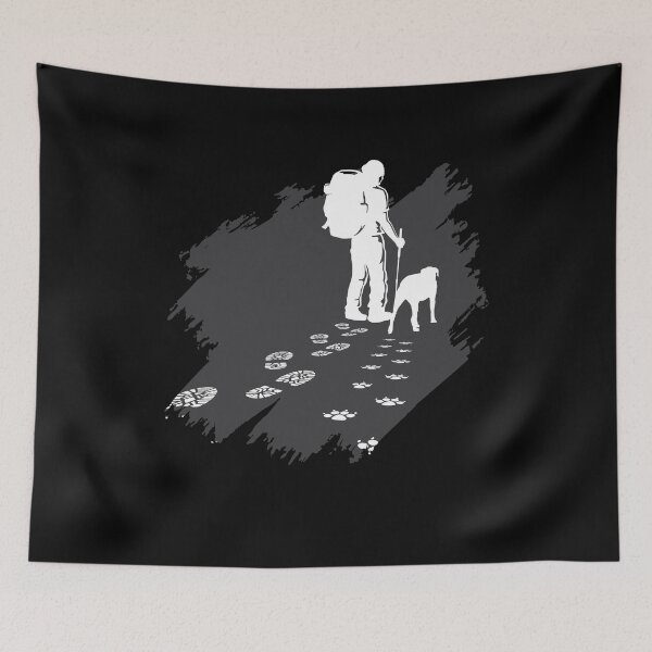 Item preview, Hiker Tracks Dog Doggie Doggie designed and sold by MooonTees.