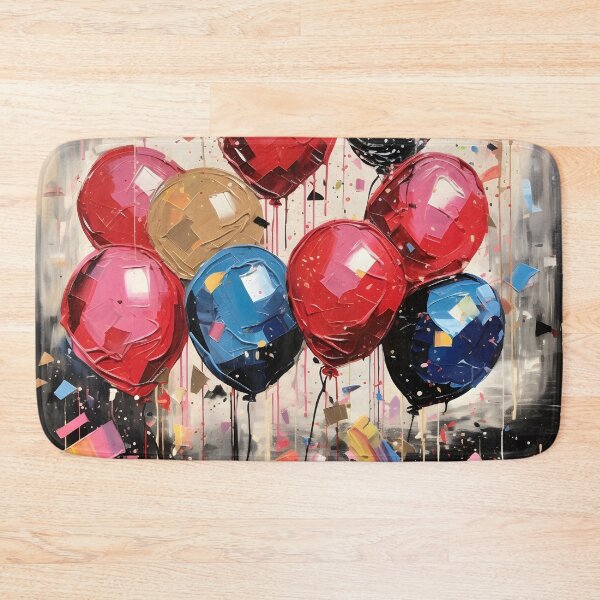 Item preview, New Years Eve abstract pop art balloon arrangement designed and sold by dcrc.