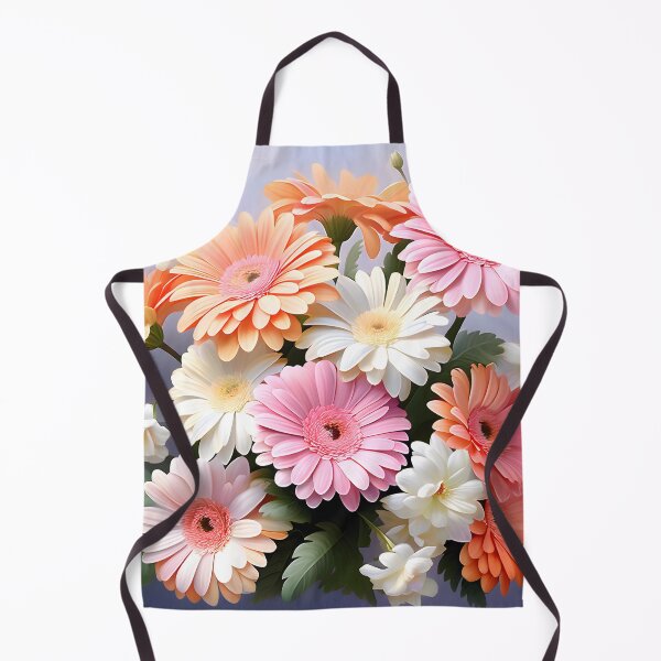 Item preview, Painting of White, Orange and Pink Gerbera Flowers designed and sold by Petalandfur.