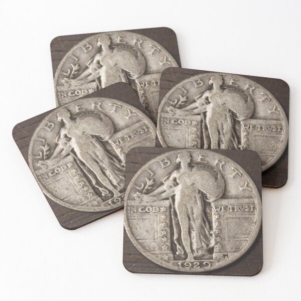 Item preview, 1929   Standing Liberty Quarter  designed and sold by coinsxcrochet.