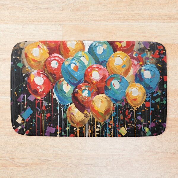 Item preview, New Years Eve abstract pop art balloon arrangement designed and sold by dcrc.