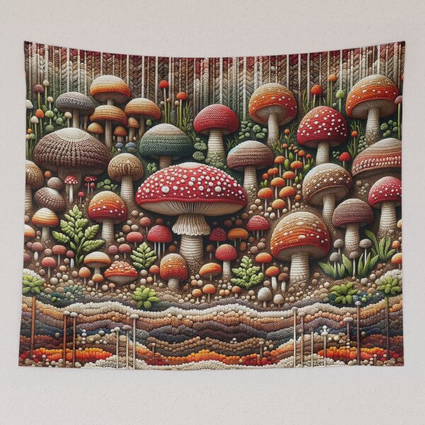 Item preview, Mushrooms Crochet Pattern Vibrant designed and sold by irek07.