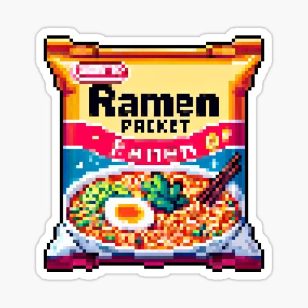 Ramen - Japanese Cuisine, Noodle Soup, Asian Food, Comfort Food, Foodie Gift Sticker