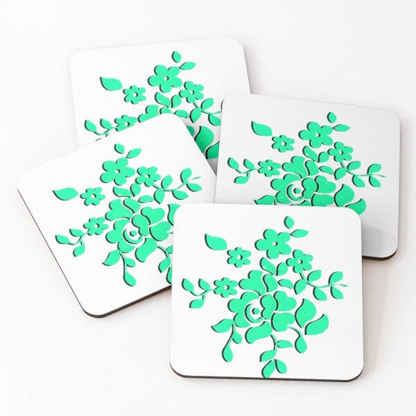 Item preview, Cute Green Flower Image designed and sold by Pattern Hub.