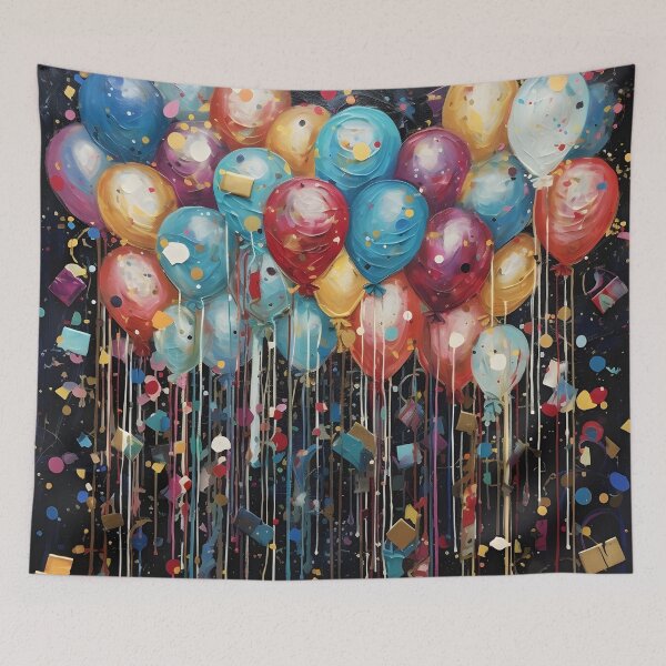 Item preview, new years eve abstract pop art balloon arrangement designed and sold by dcrc.