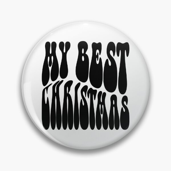Item preview, My Best ChristmasText Monochrome White designed and sold by Meepuruproject.