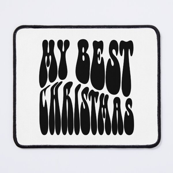 Item preview, My Best ChristmasText Monochrome White designed and sold by Meepuruproject.