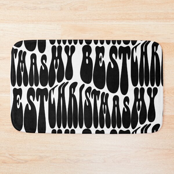 Item preview, My Best ChristmasText Monochrome White designed and sold by Meepuruproject.