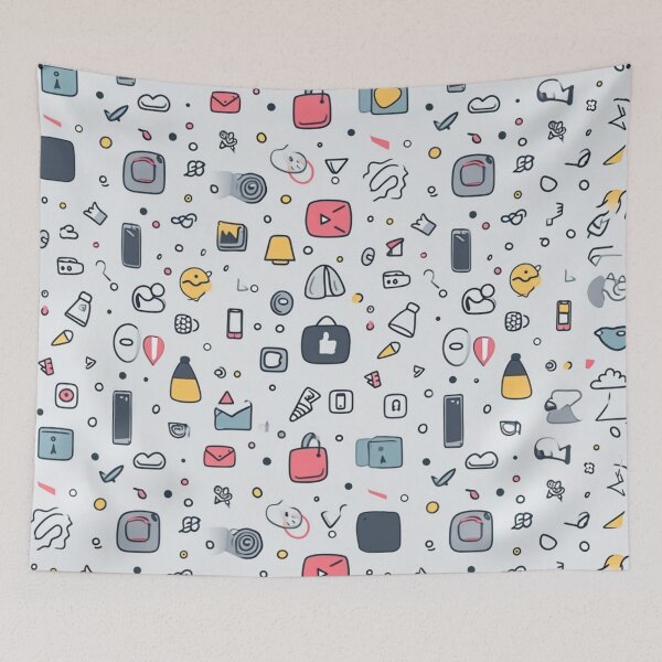 Item preview, Nostalgic Tech Harmony - Pastel Icons Retro Edition designed and sold by kaliguy17.