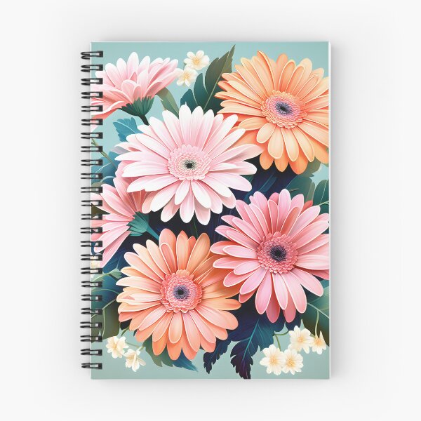 Item preview, Painting of Orange and Pink Gerbera Flowers designed and sold by Petalandfur.
