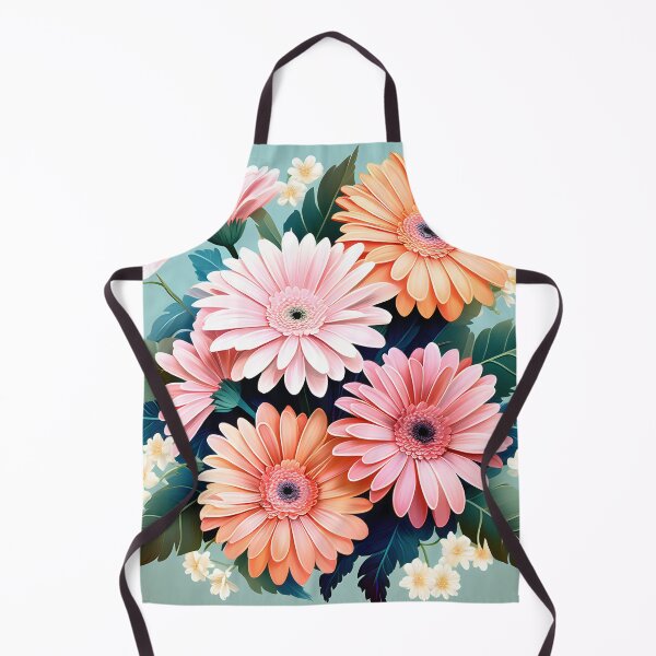 Item preview, Painting of Orange and Pink Gerbera Flowers designed and sold by Petalandfur.