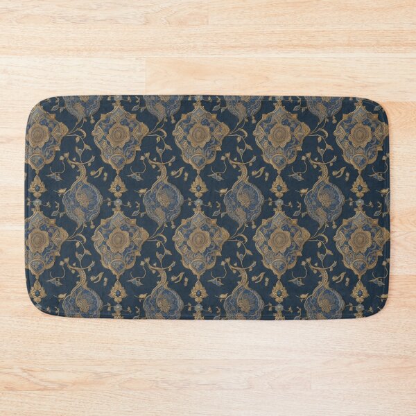 Item preview, Elegant Thai kanok gold and deep blue pattern  designed and sold by Alla1111.