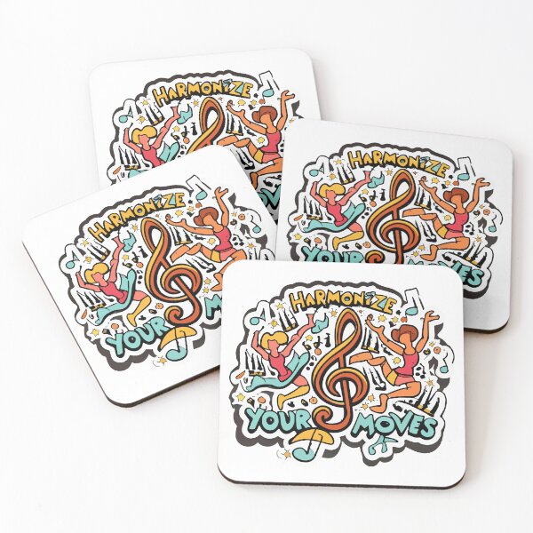 Item preview, Harmonize Your Moves - Treble Clef and Dance Figures designed and sold by NiftyWrx.