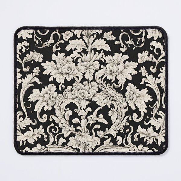 Item preview, Black and Creamy White Victorian Wallpaper designed and sold by ArDecoS.