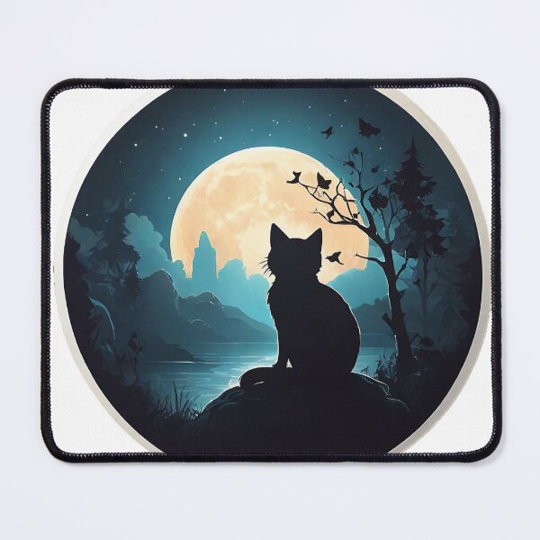 Item preview, Cat in Moonlight designed and sold by SpesWorld.