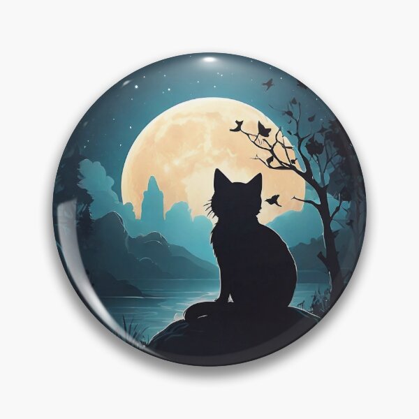 Item preview, Cat in Moonlight designed and sold by SpesWorld.