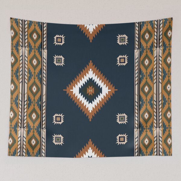 Item preview,  Navajo tribal vector seamless pattern. Native American ornament. Ethnic South Western decor style. Boho geometric ornament. Vector seamless pattern. Mexican blanket, rug. Woven carpet illustration designed and sold by SittipongDesign.