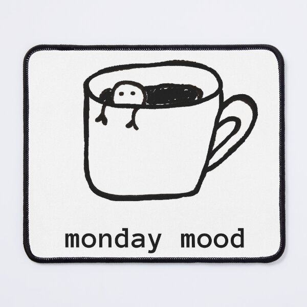 Item preview, Monday mood morning coffee designed and sold by MinmiDesign.