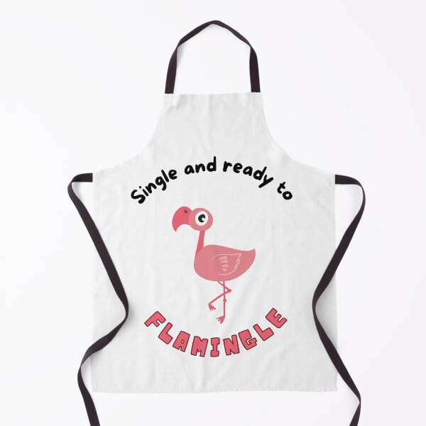 Item preview, I'm Single and Ready to Flamingle (Black font) designed and sold by BeagleDesigns.