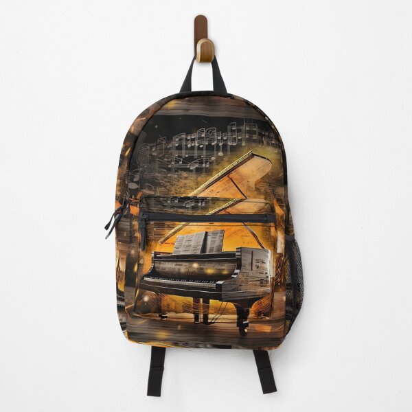 Item preview, Abstract Grand Piano with music notes print designed and sold by dcrc.