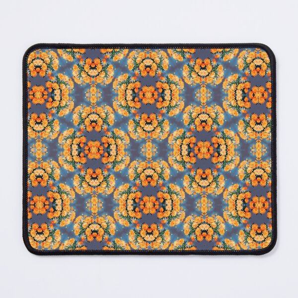 Item preview, Painting of Orange Marigold Flowers Seamless Pattern designed and sold by Petalandfur.