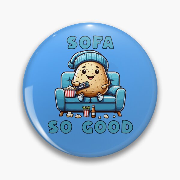 Item preview, Sofa So Good Couch Wordplay Pun designed and sold by TwistedRabbit12.