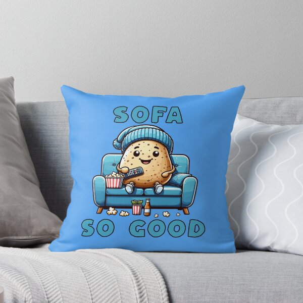 Item preview, Sofa So Good Couch Wordplay Pun designed and sold by TwistedRabbit12.