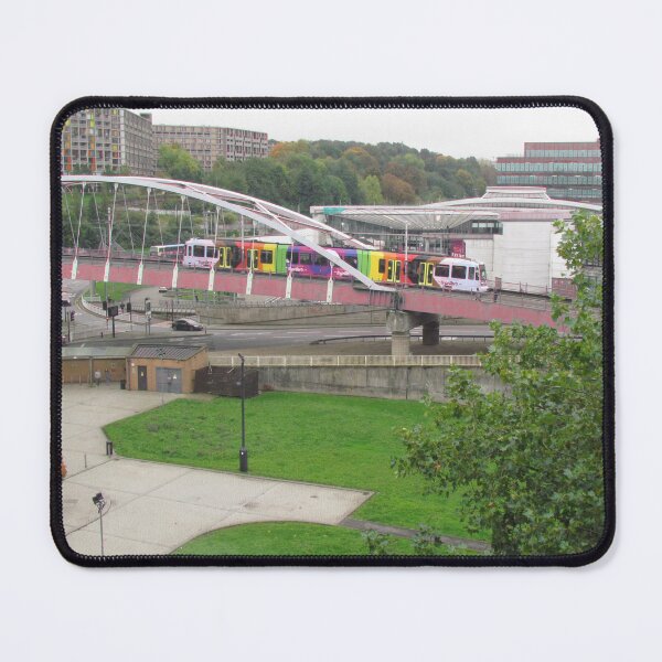 Item preview, Multi Coloured Tram - Ponds Forge, Sheffield designed and sold by wiggyofipswich.