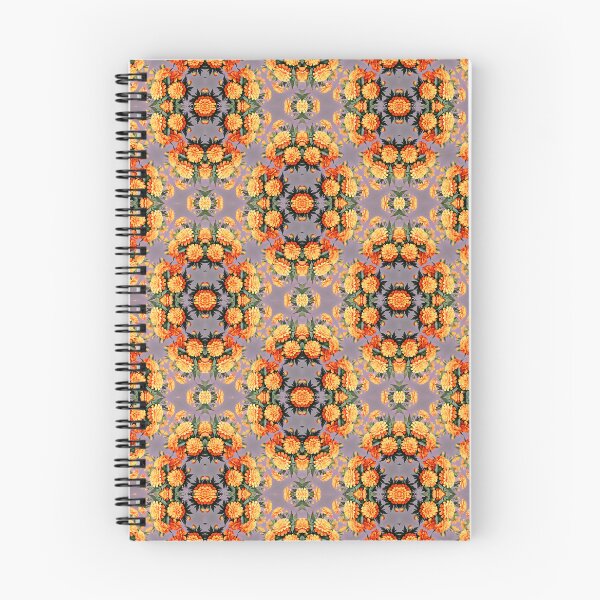 Item preview, Painting of Orange and Green Marigold Flowers Seamless Pattern designed and sold by Petalandfur.
