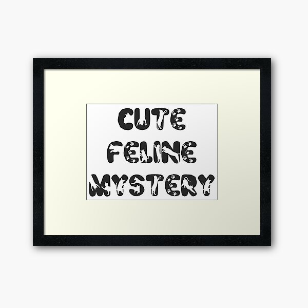 Item preview, Cute feline mystery designed and sold by Keirnyx.