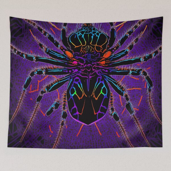 Item preview, “Enigmatic Arachnids: Ultraviolet trippy scan” designed and sold by Art-Vortex-fr.