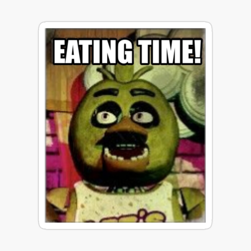 FNAF 1 Chica Eating Time Poster