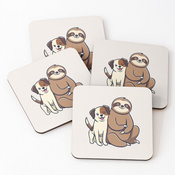 Item preview, Cute Sloth and Pug Friendship for Pets Lover designed and sold by Laugh-Lines.